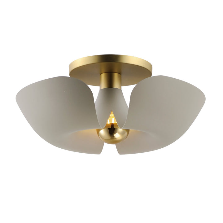 Maxim Poppy 11399SGSBR Ceiling Light - Silver Gold / Satin Brass