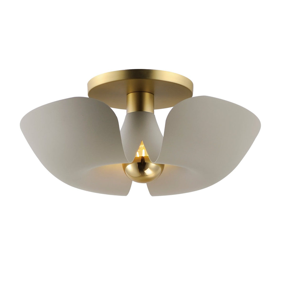 Maxim Poppy 11399SGSBR Ceiling Light - Silver Gold / Satin Brass