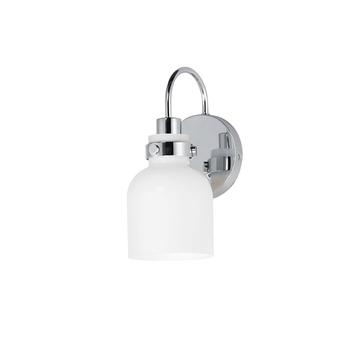 Maxim Milk 12331WTPC Wall Sconce Light - Polished Chrome