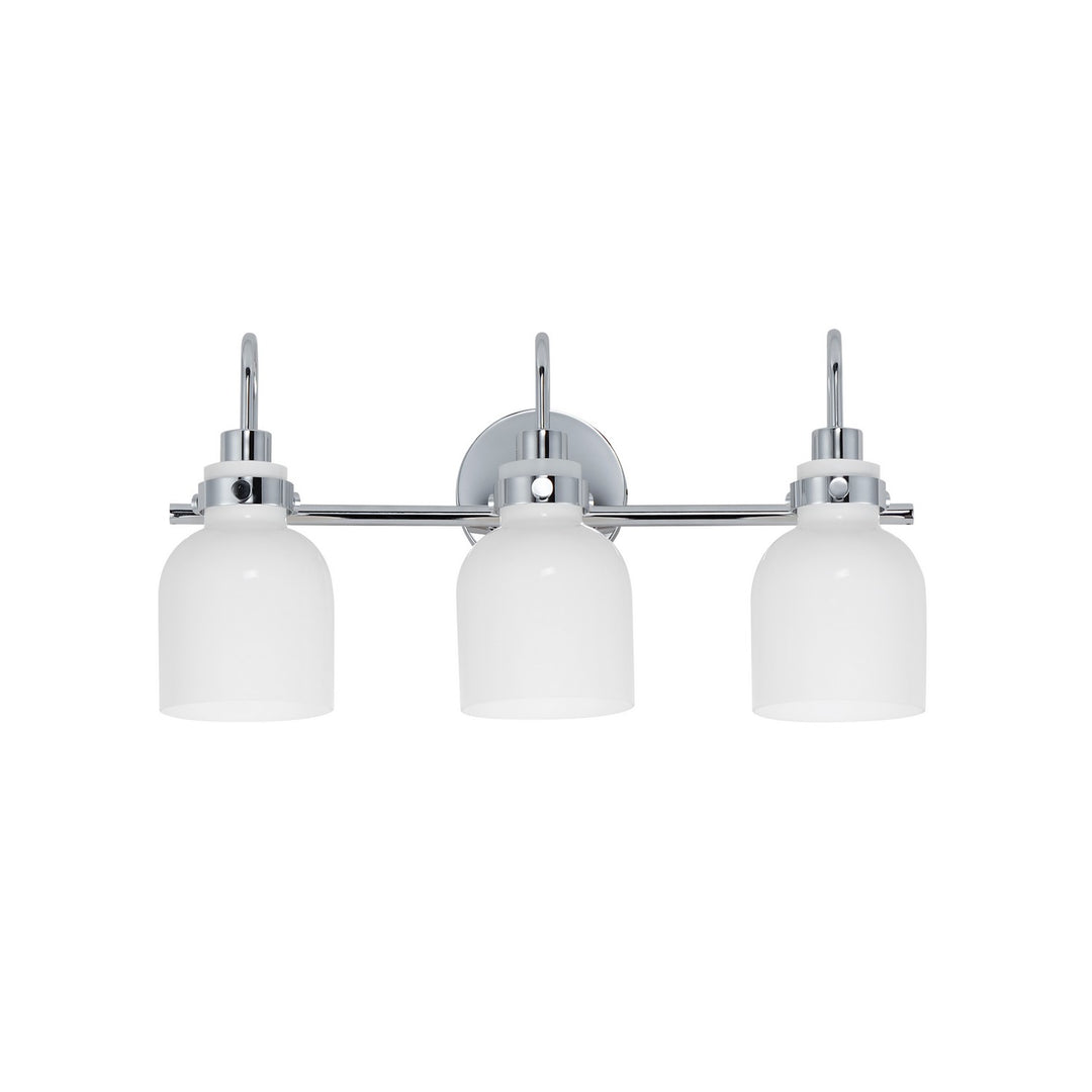 Maxim Milk 12333WTPC Bath Vanity Light 22 in. wide - Polished Chrome