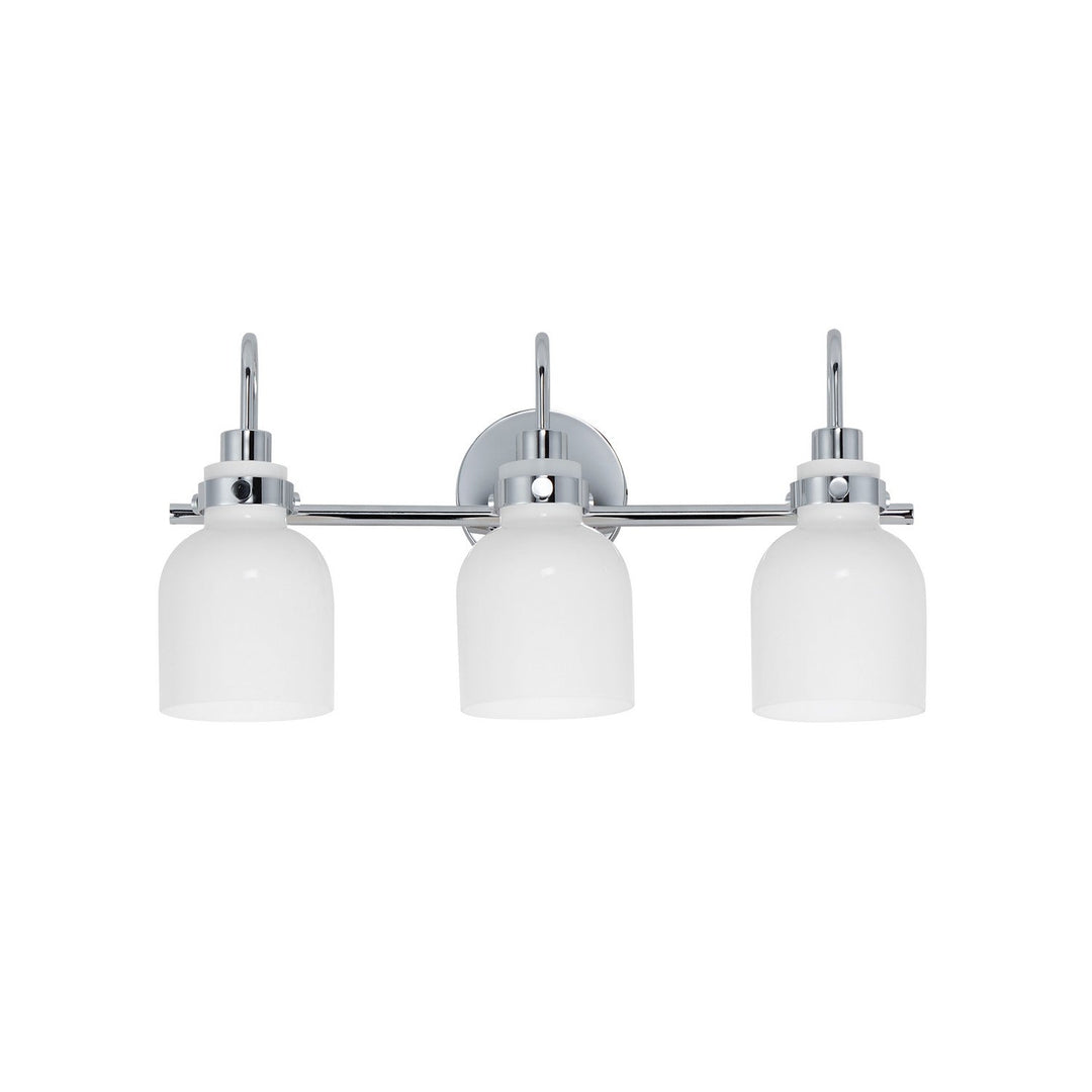 Maxim Milk 12333WTPC Bath Vanity Light 22 in. wide - Polished Chrome