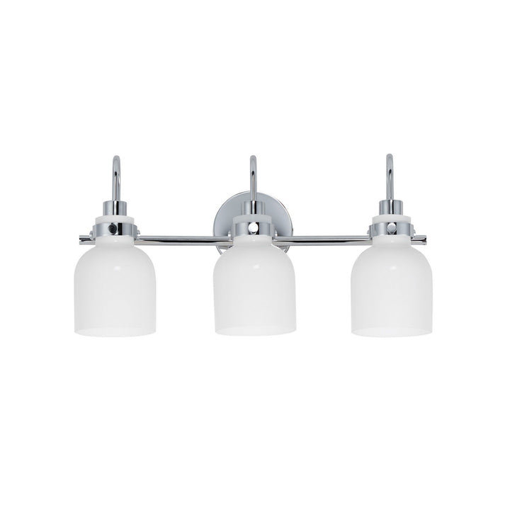 Maxim Milk 12333WTPC Bath Vanity Light 22 in. wide - Polished Chrome