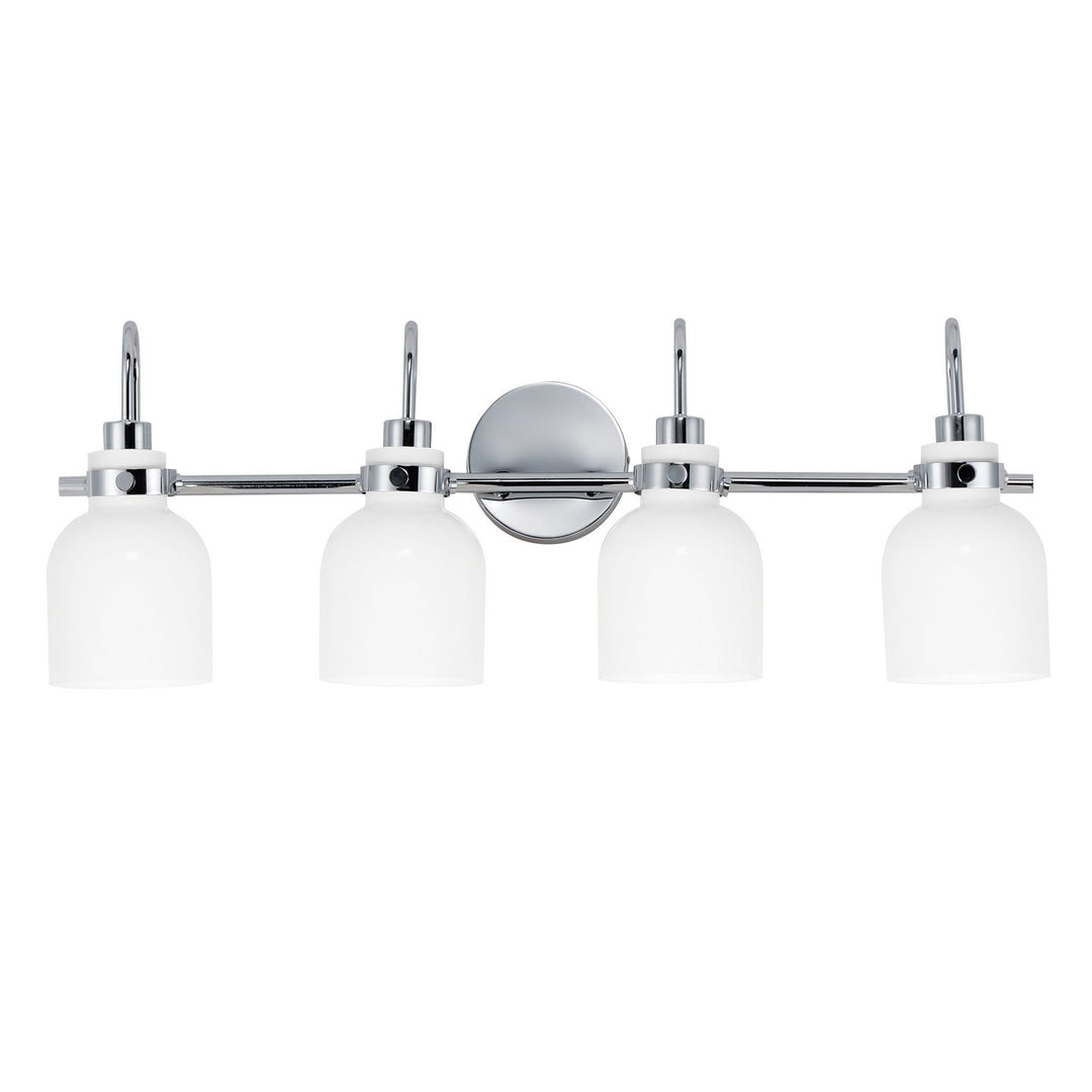 Maxim Milk 12334WTPC Bath Vanity Light 31 in. wide - Polished Chrome