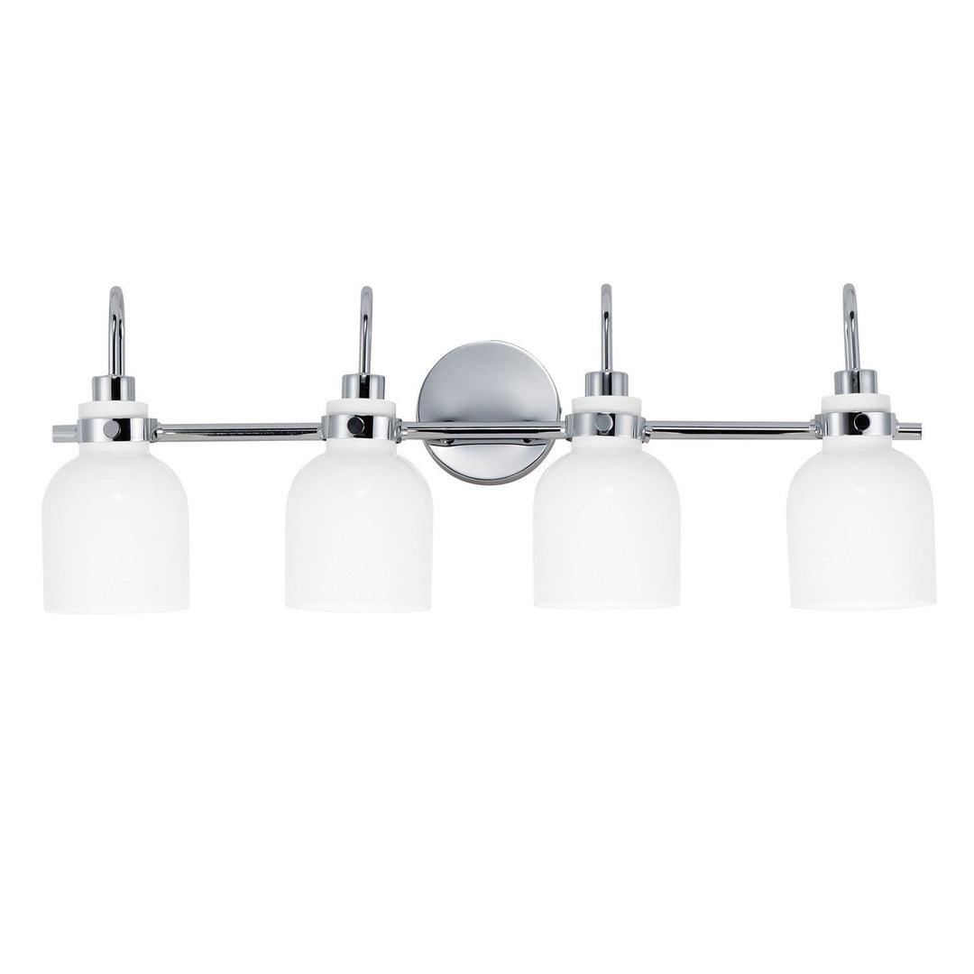 Maxim Milk 12334WTPC Bath Vanity Light 31 in. wide - Polished Chrome