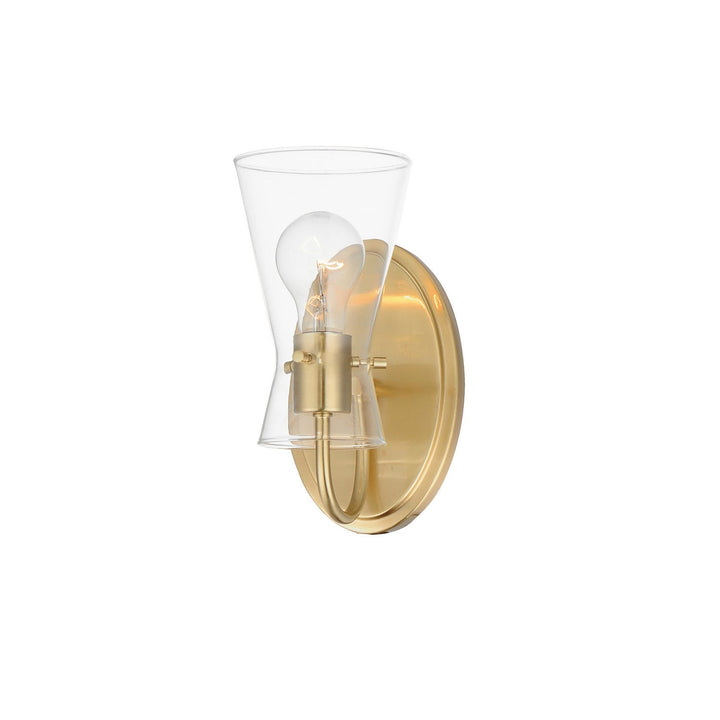 Maxim Ava 12481CLNAB Wall Sconce Light - Natural Aged Brass