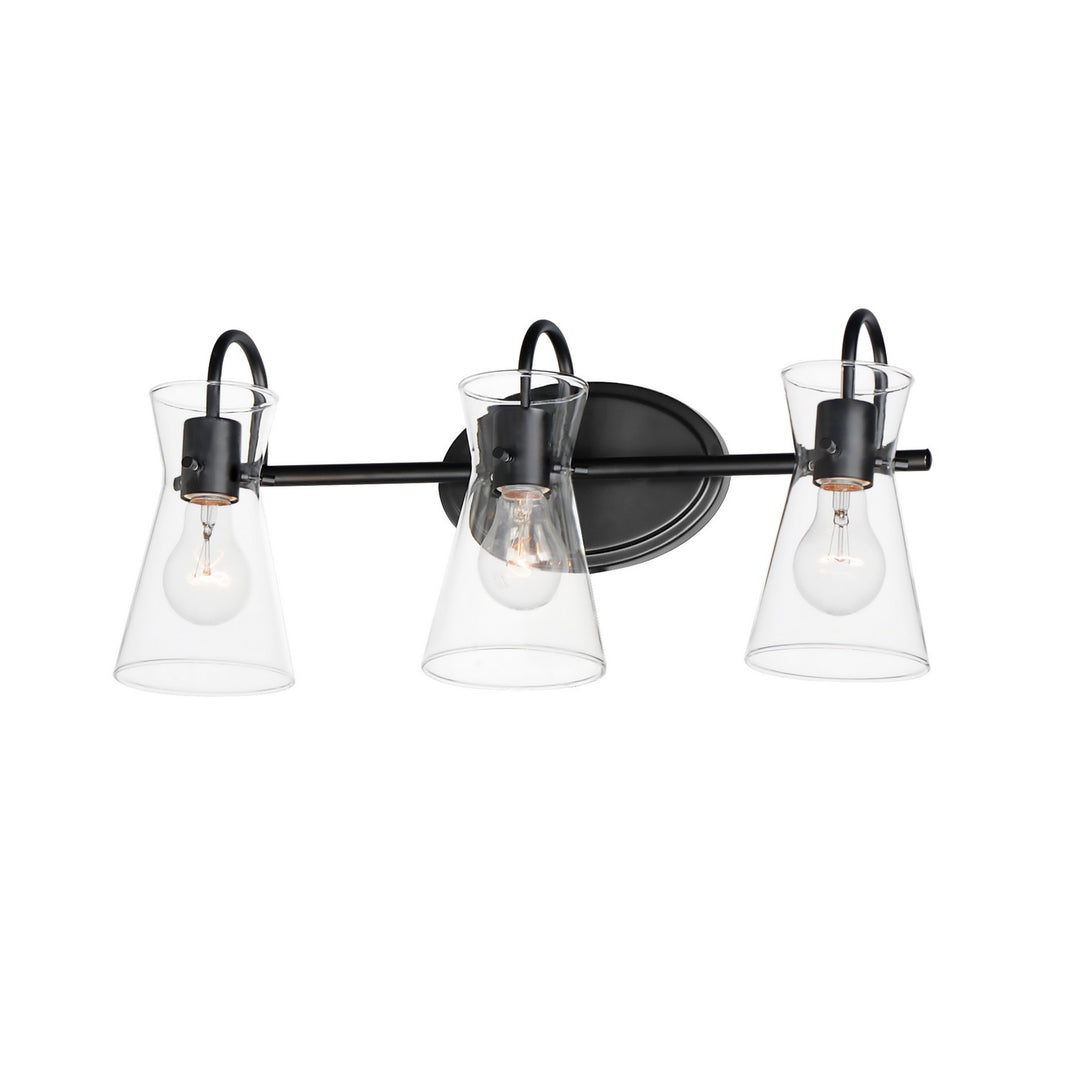 Maxim Ava 12483CLBK Bath Vanity Light 22 in. wide - Black