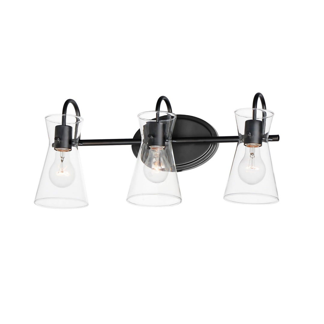 Maxim Ava 12483CLBK Bath Vanity Light 22 in. wide - Black