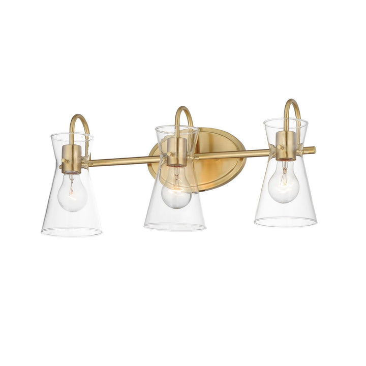 Maxim Ava 12483CLNAB Bath Vanity Light 22 in. wide - Natural Aged Brass