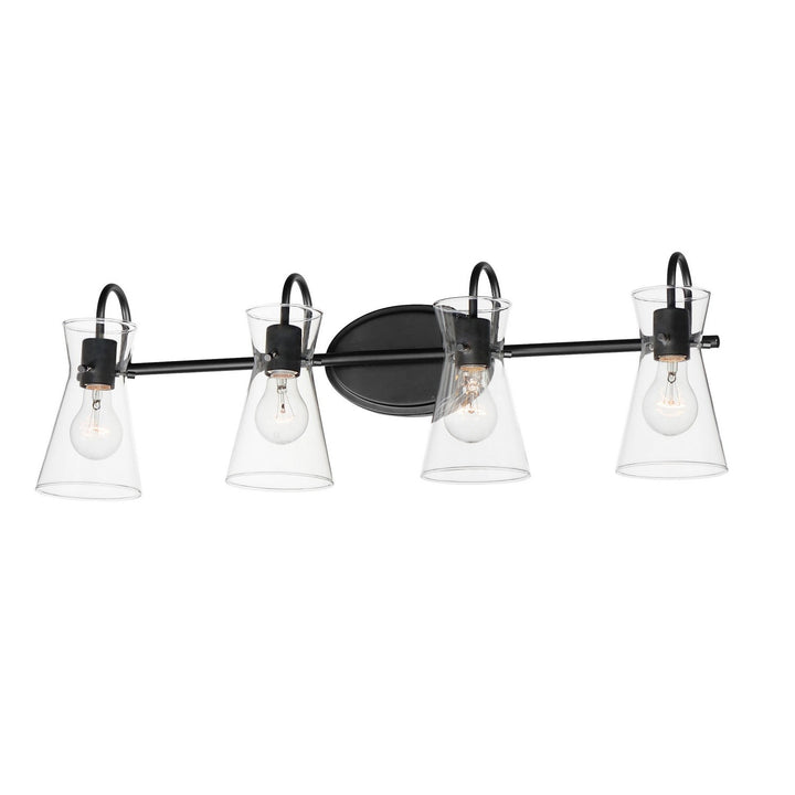 Maxim Ava 12484CLBK Bath Vanity Light 31 in. wide - Black