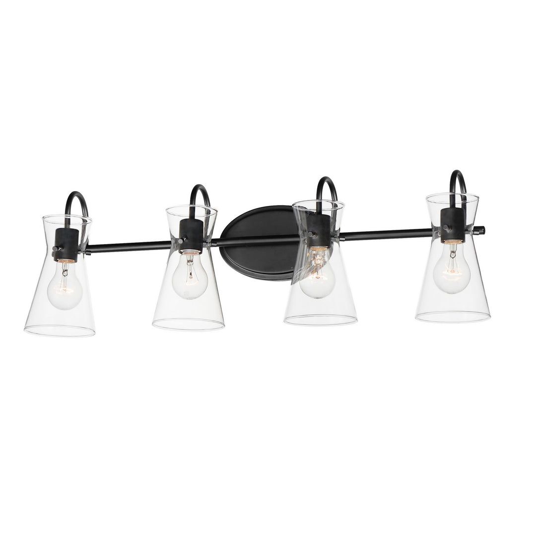 Maxim Ava 12484CLBK Bath Vanity Light 31 in. wide - Black