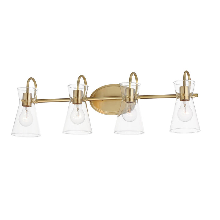 Maxim Ava 12484CLNAB Bath Vanity Light 31 in. wide - Natural Aged Brass