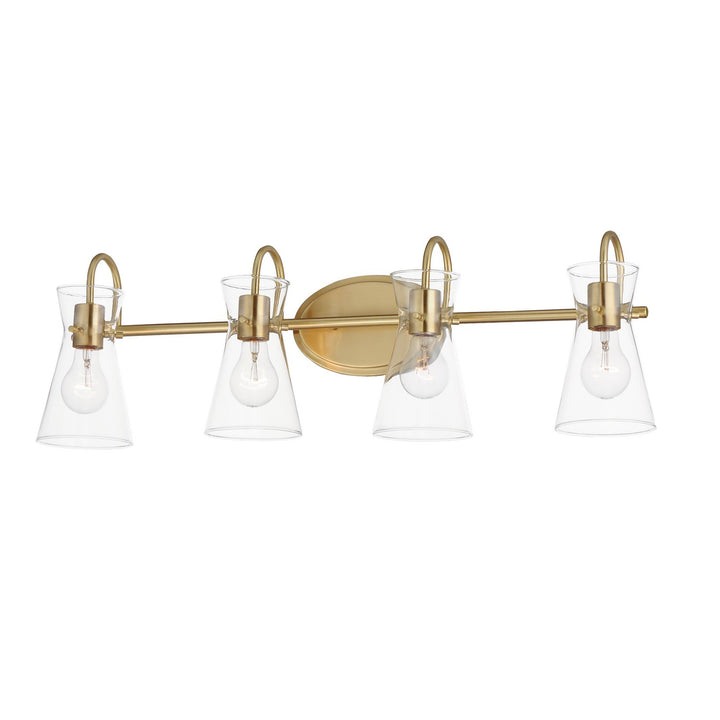 Maxim Ava 12484CLNAB Bath Vanity Light 31 in. wide - Natural Aged Brass