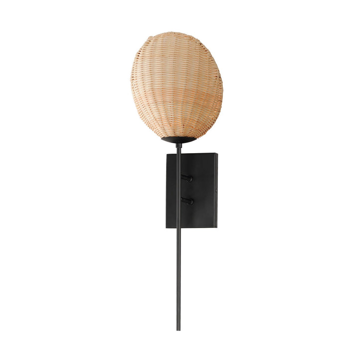 Maxim Maldives 12601NABK Wall Sconce Light - Black