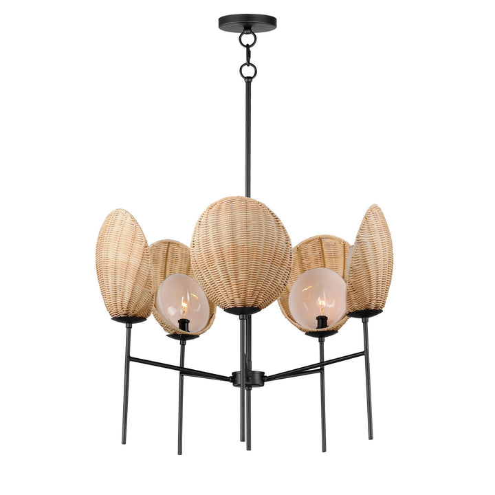 Maxim Maldives 12605NABK Chandelier Light - Black
