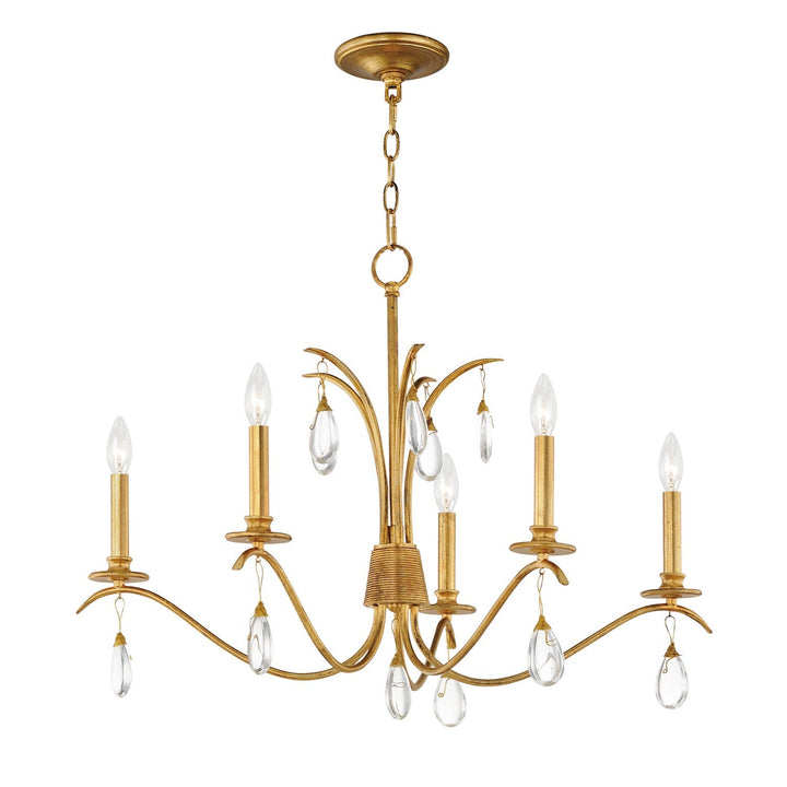 Maxim Eden 12745CHGL Chandelier Light - Charcoal Gold Leaf