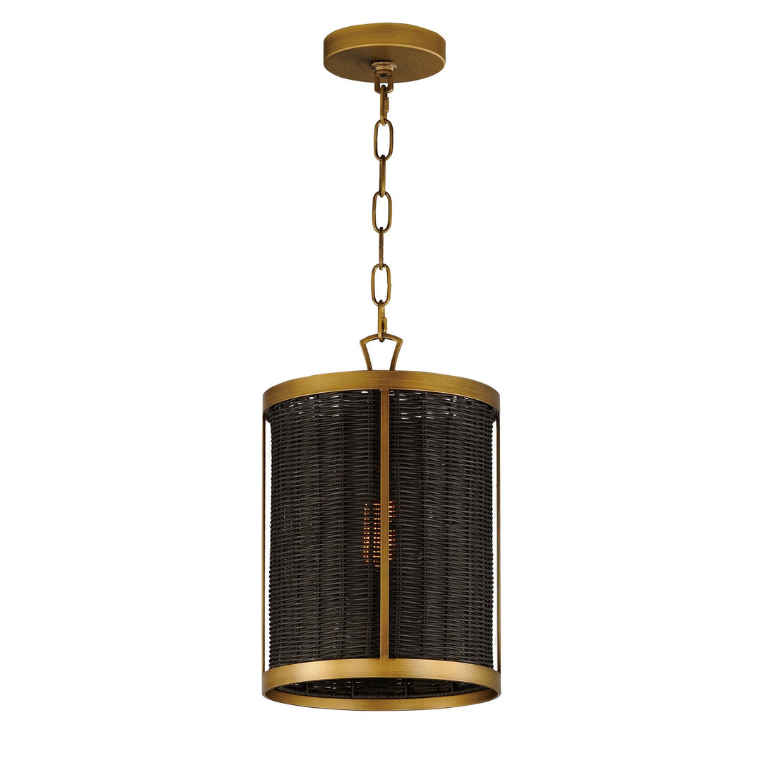 Maxim Rattan 14461BRNAB Pendant Light - Natural Aged Brass