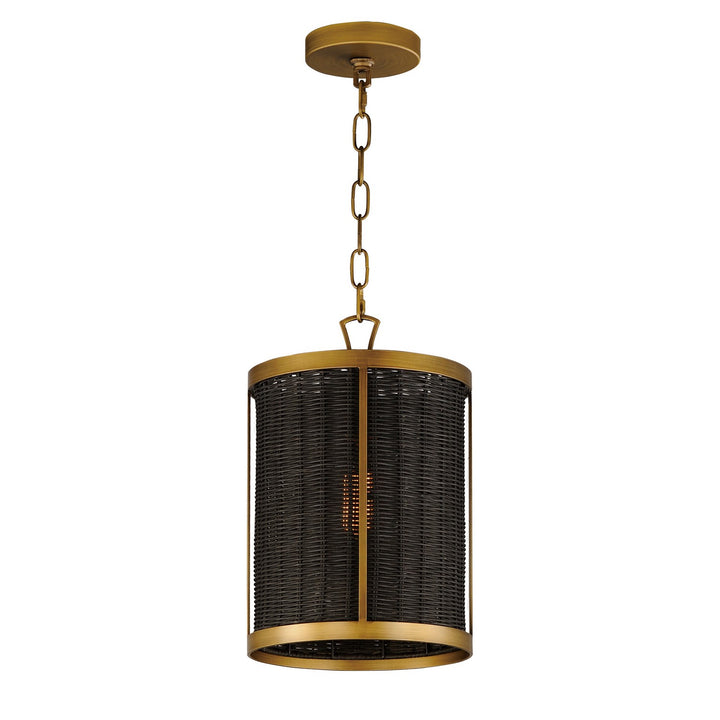 Maxim Rattan 14461BRNAB Pendant Light - Natural Aged Brass