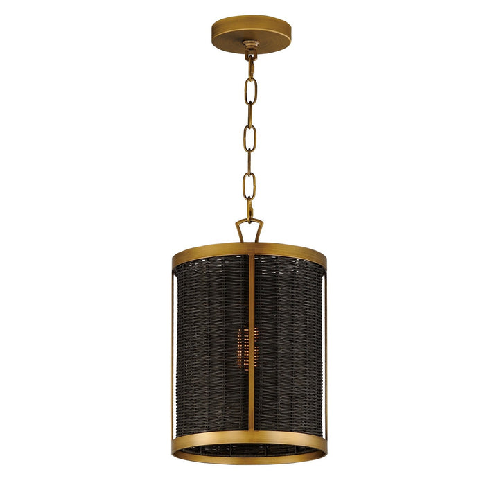 Maxim Rattan 14461BRNAB Pendant Light - Natural Aged Brass