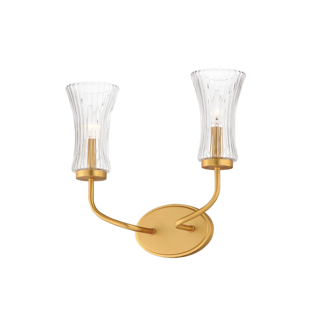 Maxim Camelot 16152CRNAB Wall Sconce Light - Natural Aged Brass
