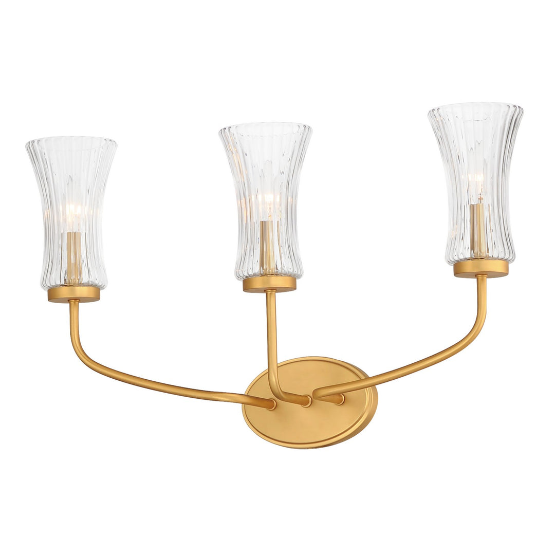 Maxim Camelot 16153CRNAB Wall Sconce Light - Natural Aged Brass