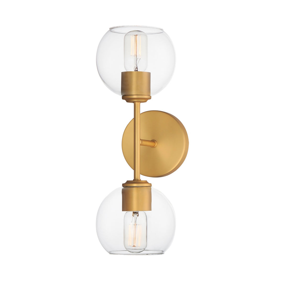 Maxim Knox 21632CLNAB Wall Sconce Light - Natural Aged Brass