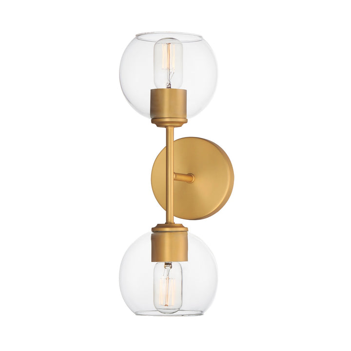 Maxim Knox 21632CLNAB Wall Sconce Light - Natural Aged Brass
