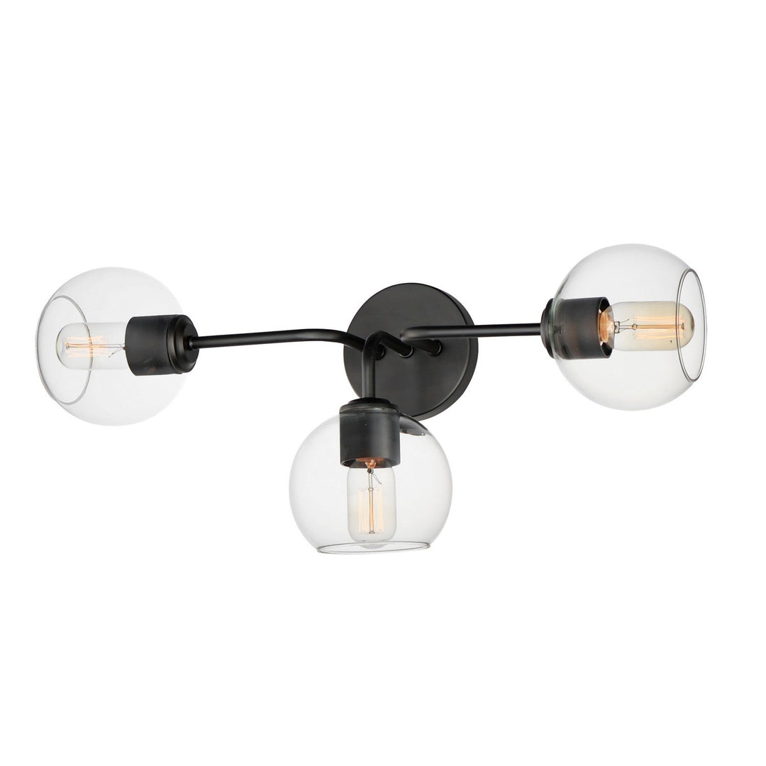 Maxim Knox 21633CLBK Bath Vanity Light 27 in. wide - Black