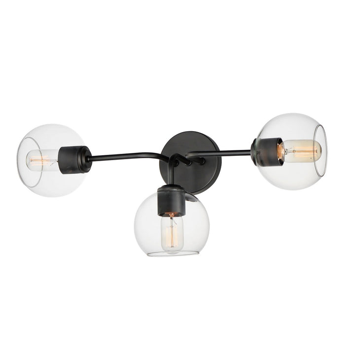 Maxim Knox 21633CLBK Bath Vanity Light 27 in. wide - Black