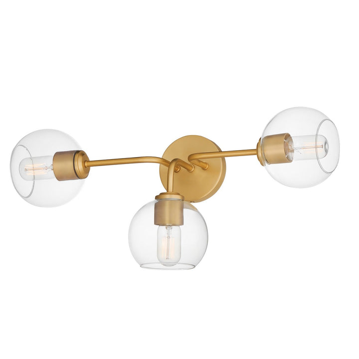 Maxim Knox 21633CLNAB Bath Vanity Light 27 in. wide - Natural Aged Brass