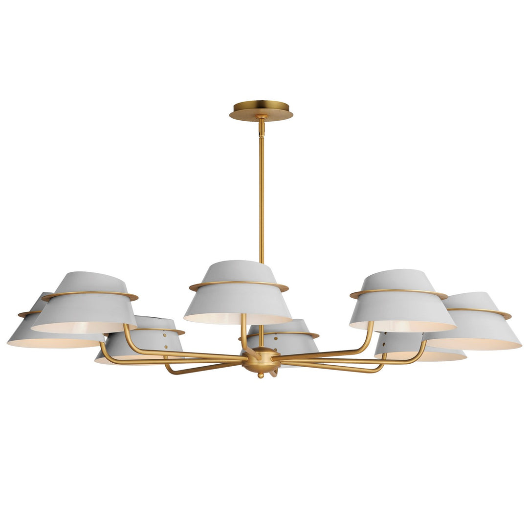 Maxim Lucas 25228LFGNAB Chandelier Light - Natural Aged Brass