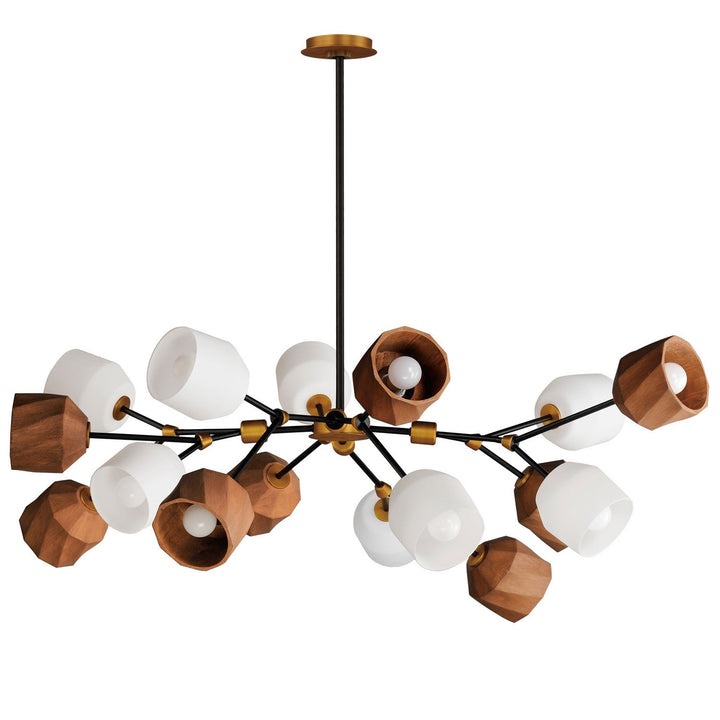 Maxim Akimbo 28279DBZAB Chandelier Light - Dark Bronze/Antique Brass