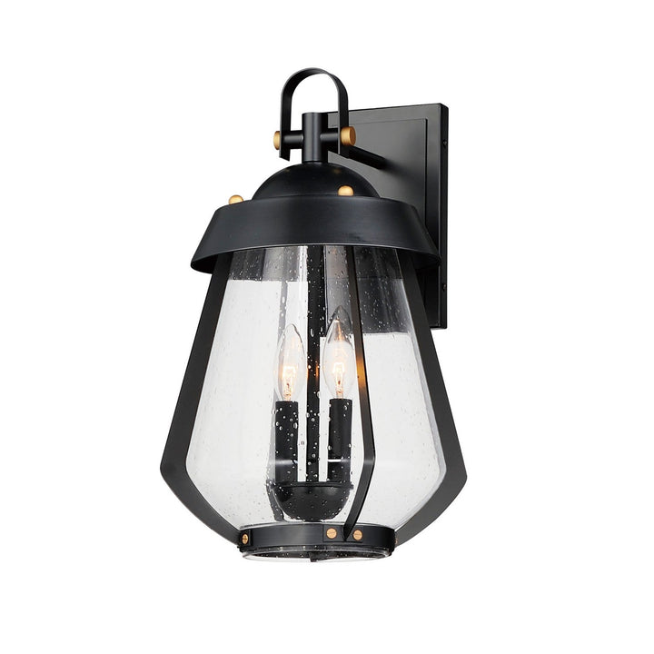 Maxim Lighting 30624CDBKAB  Mariner Outdoor Black / Antique Brass