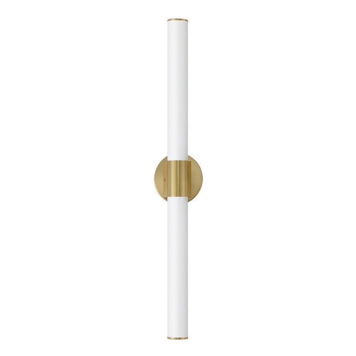 Maxim Tubo 52506WTNAB Bath Vanity Light 6 in. wide - Natural Aged Brass