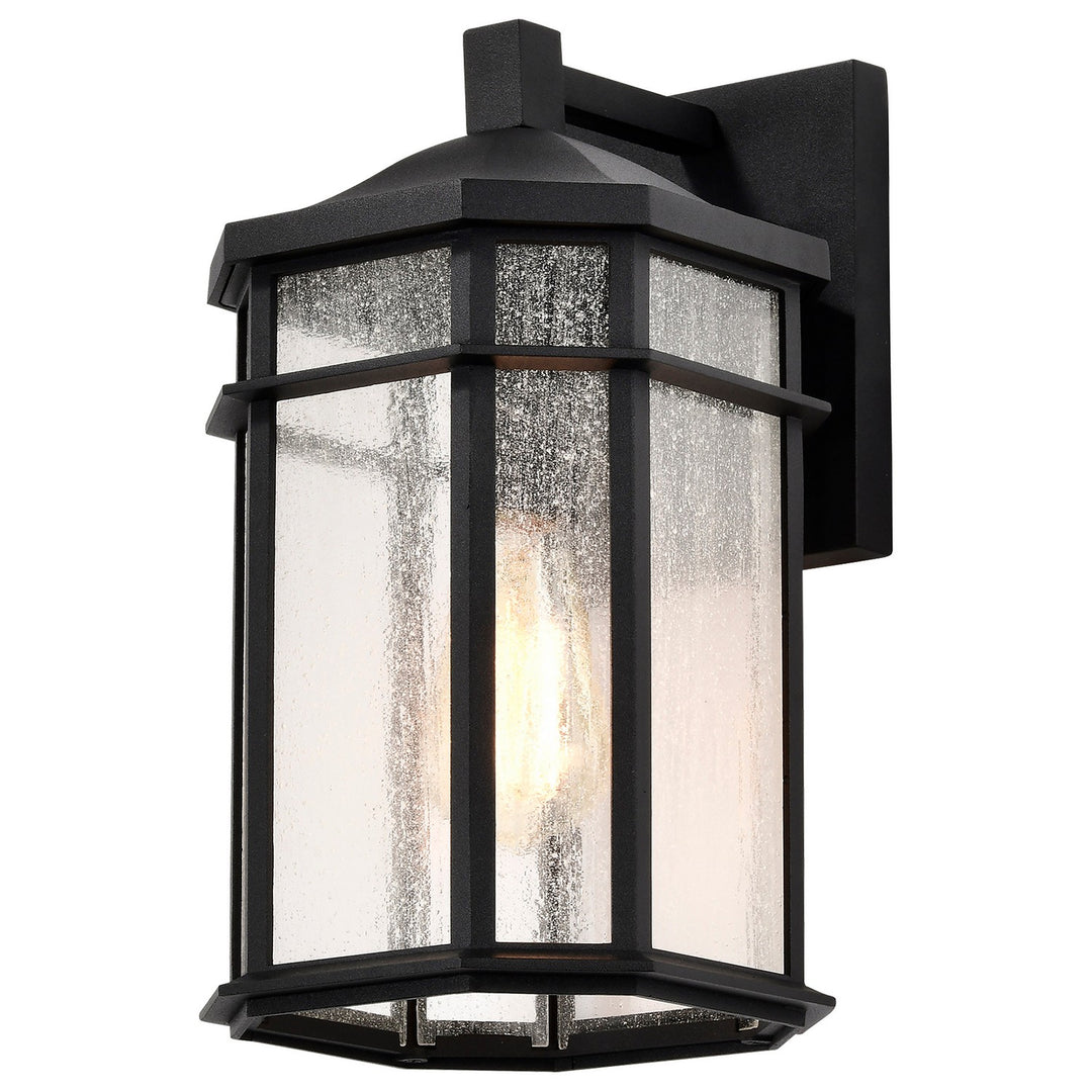 Nuvo Lighting 60-5760 Raiden One Light Outdoor Wall Lantern Outdoor Black