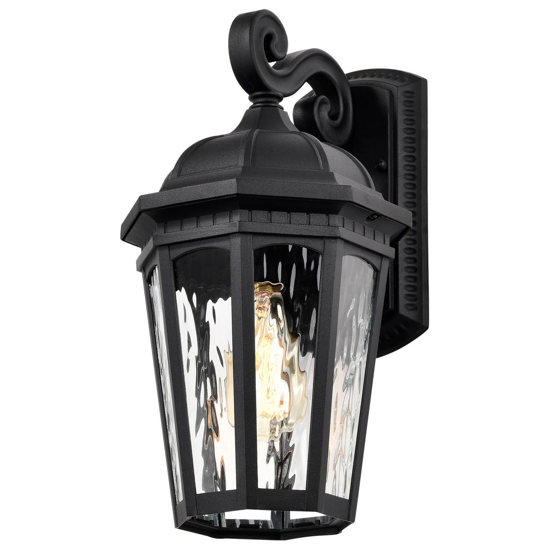 Nuvo Lighting 60-5946 East River One Light Outdoor Wall Lantern Outdoor Black