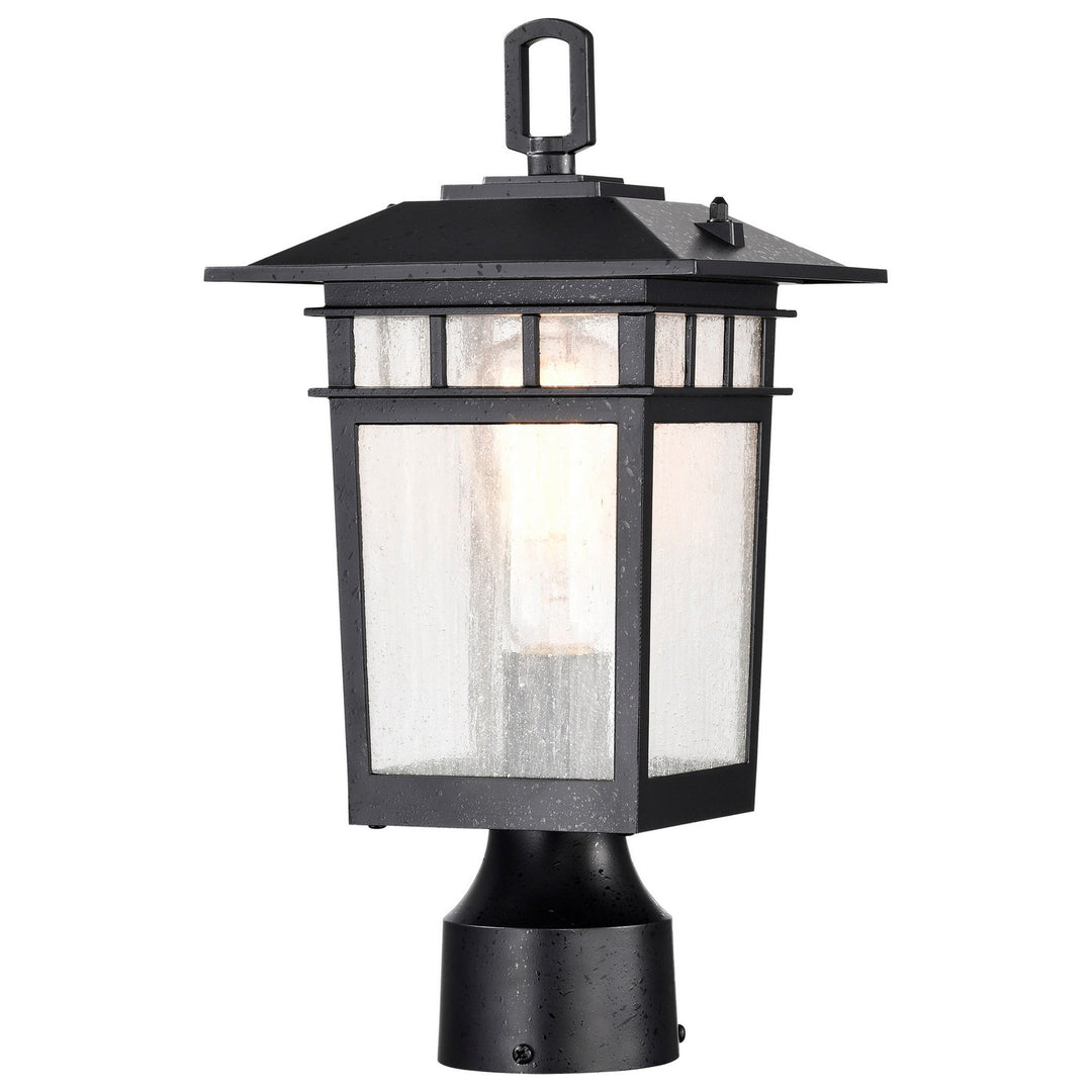 Nuvo Lighting 60-5956 Cove Neck One Light Outdoor Post Lantern Outdoor Black