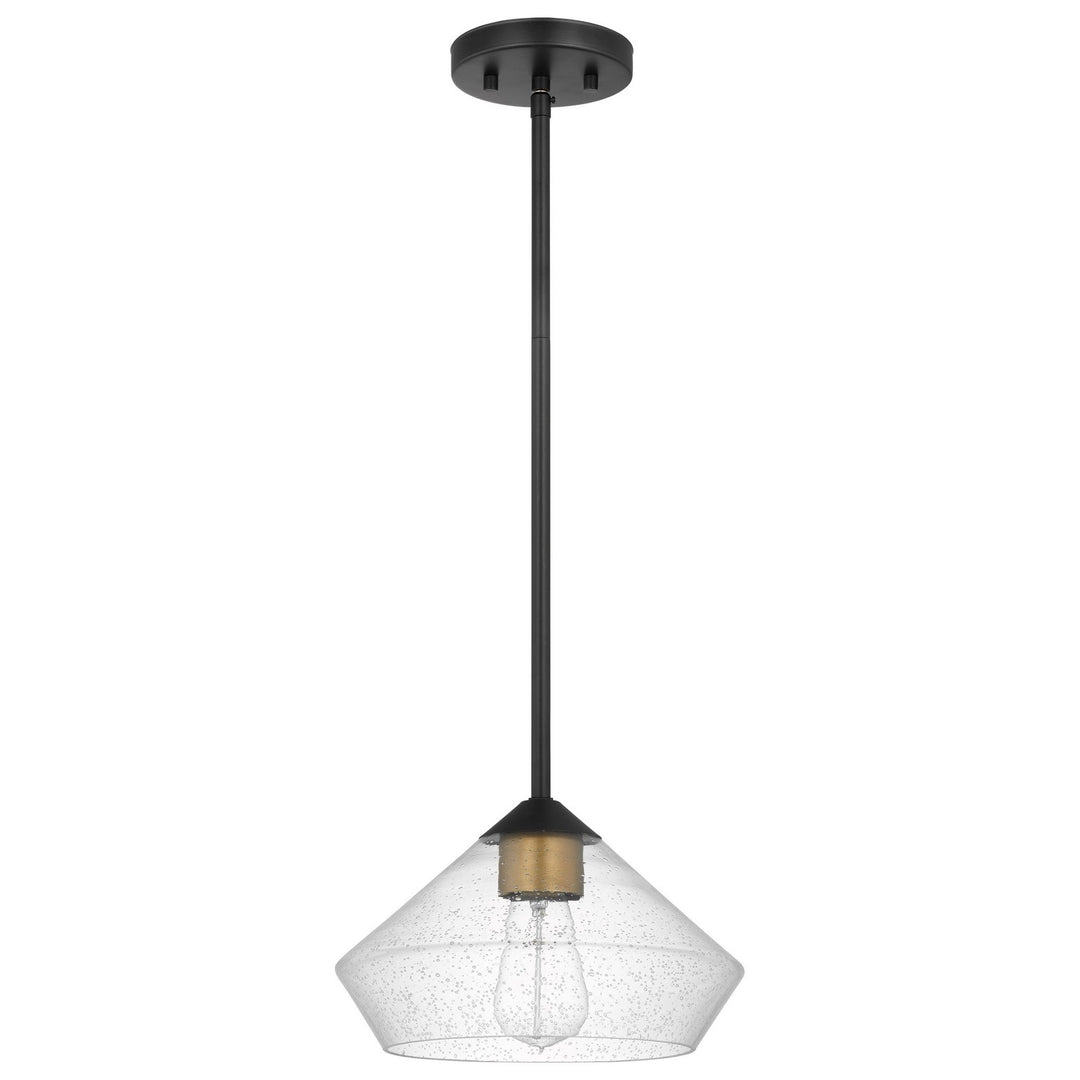 Nuvo Starlight 60-7682 Pendant Light - Matte Black/Natural Brass