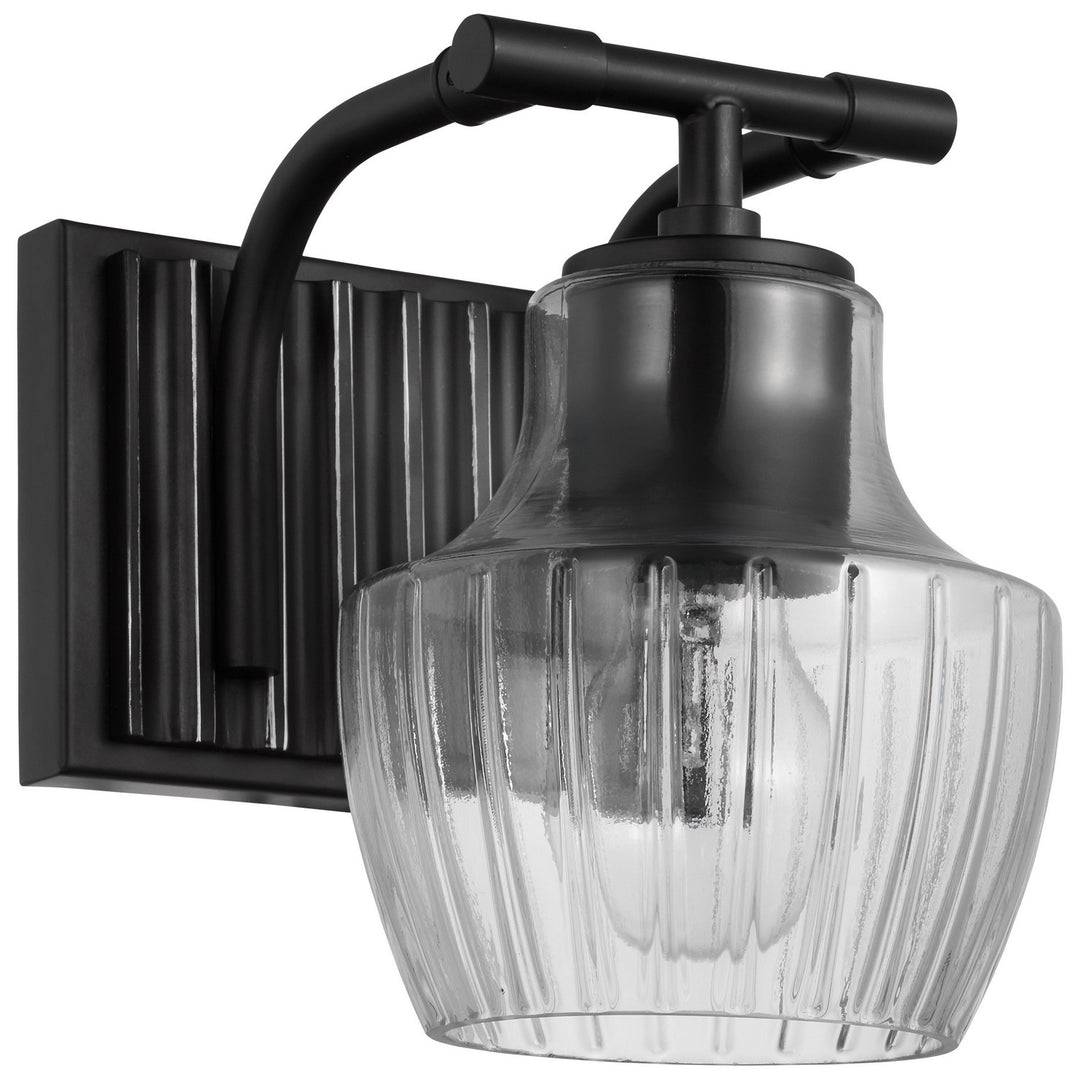 Nuvo Destin 60-7701 Wall Light - Black / Silver Accents