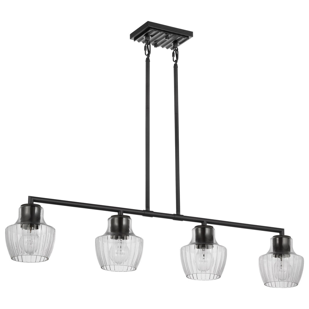 Nuvo Destin 60-7704 Pendant Light - Black / Silver Accents