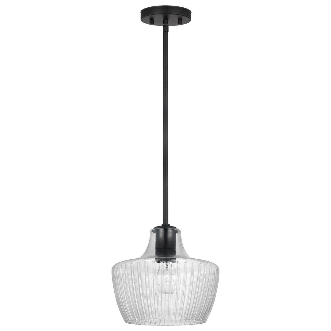 Nuvo Destin 60-7706 Pendant Light - Black / Silver Accents