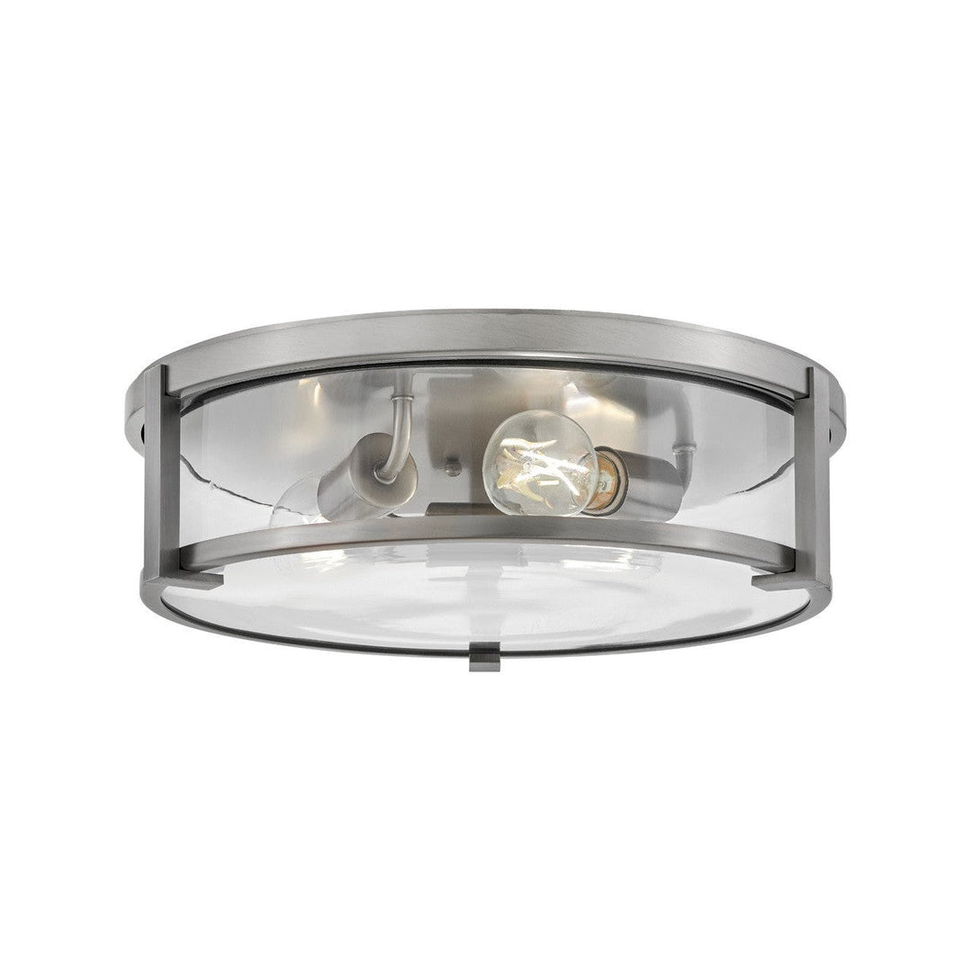 Hinkley Lowell 3243AN-CL Ceiling Light - Antique Nickel with Clear glass