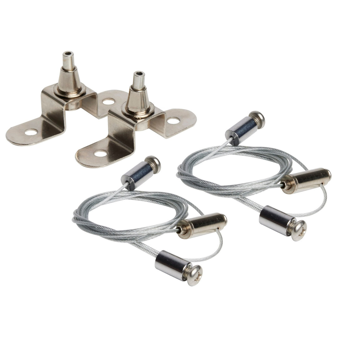 Nuvo Lighting 65-919  3' Empty Body Suspension Kit Decor Pewter, Nickel, Silver