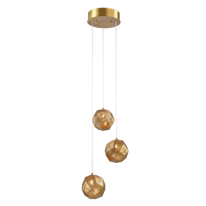 Kanova & Co. Zara KCH3103-3 Chandelier Light - Burnished Brass