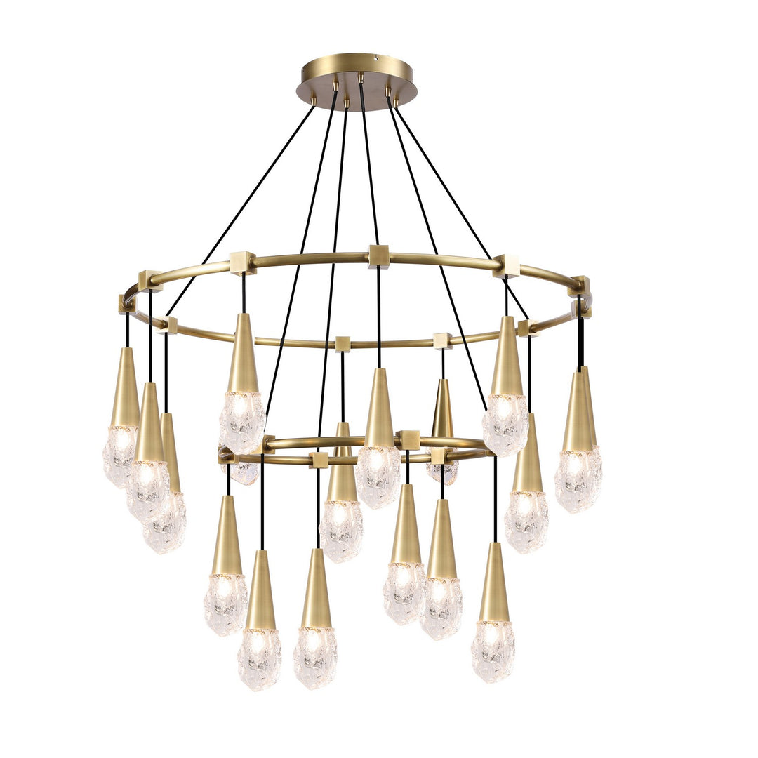 Kanova & Co. Ayla KCH3104-18BS Chandelier Light - Burnished Brass