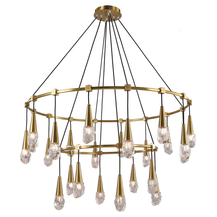 Kanova & Co. Ayla KCH3104-24BS Chandelier Light - Burnished Brass