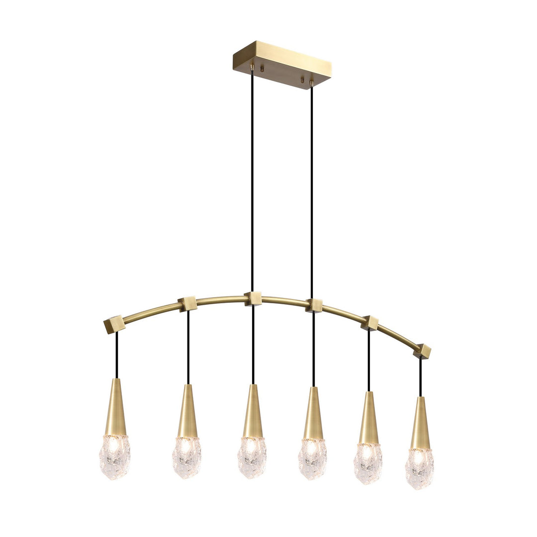 Kanova & Co. Ayla KCH3104L-6BS Pendant Light - Burnished Brass