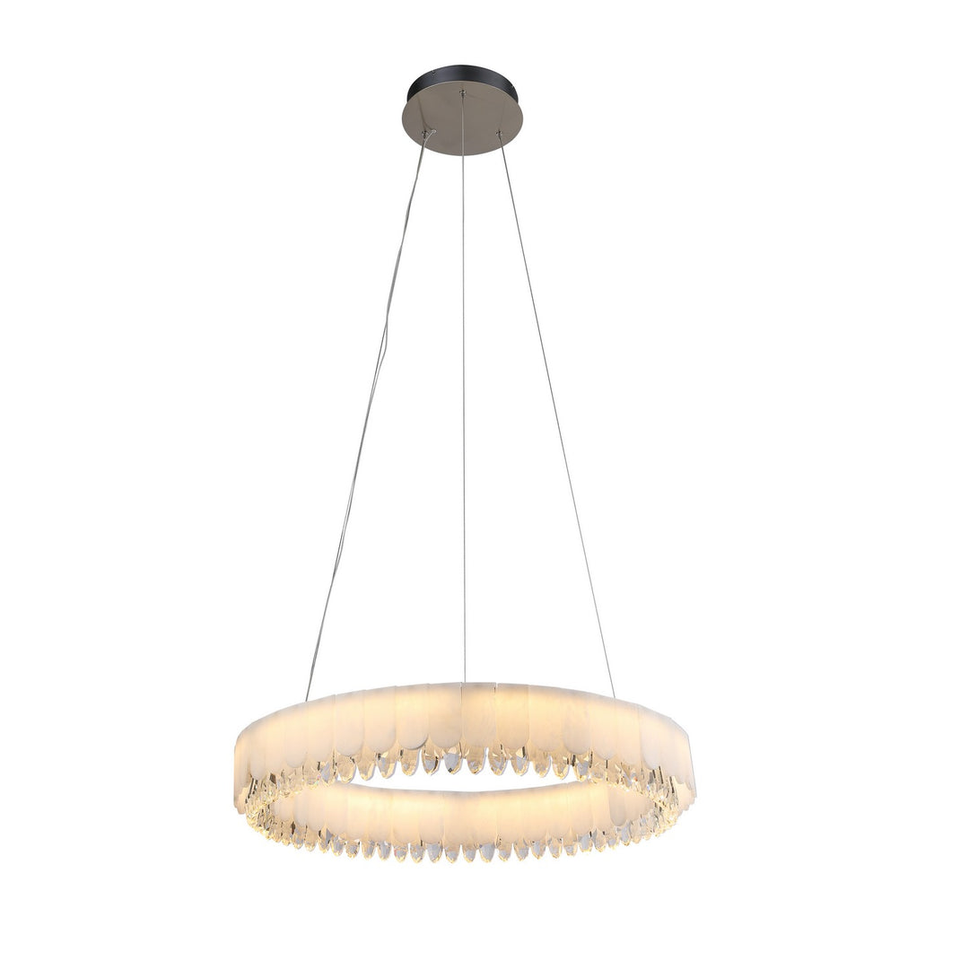 Kanova & Co. Lalique KCH3203R-31 Pendant Light - Brushed Nickel