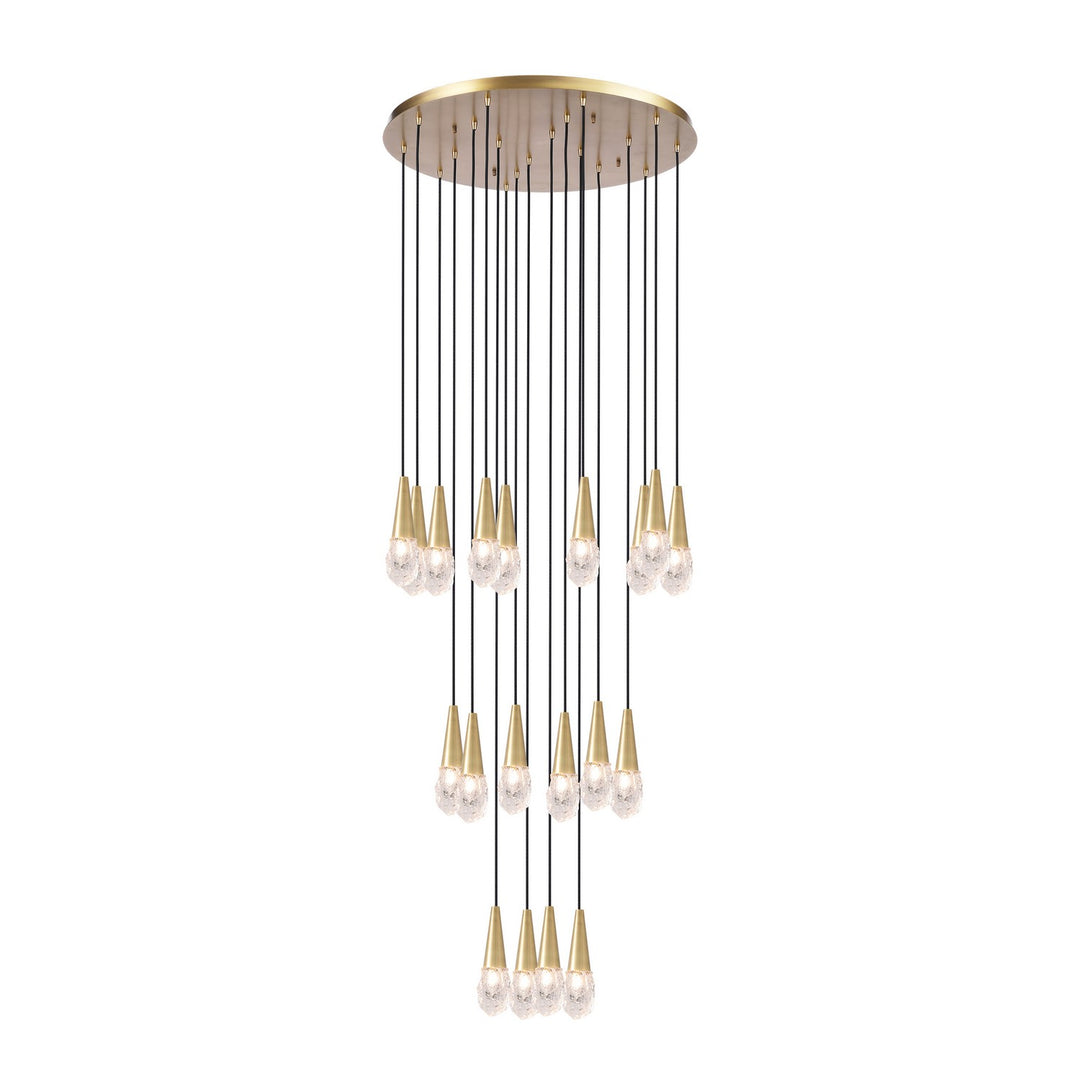 Kanova & Co. Montauk KCH3204R-20BS Chandelier Light - Burnished Brass