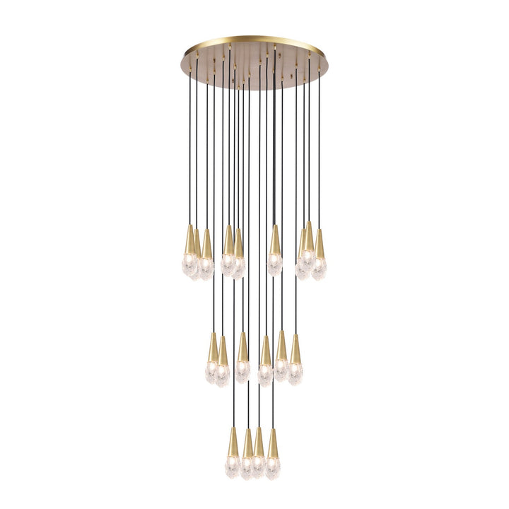 Kanova & Co. Montauk KCH3204R-20BS Chandelier Light - Burnished Brass