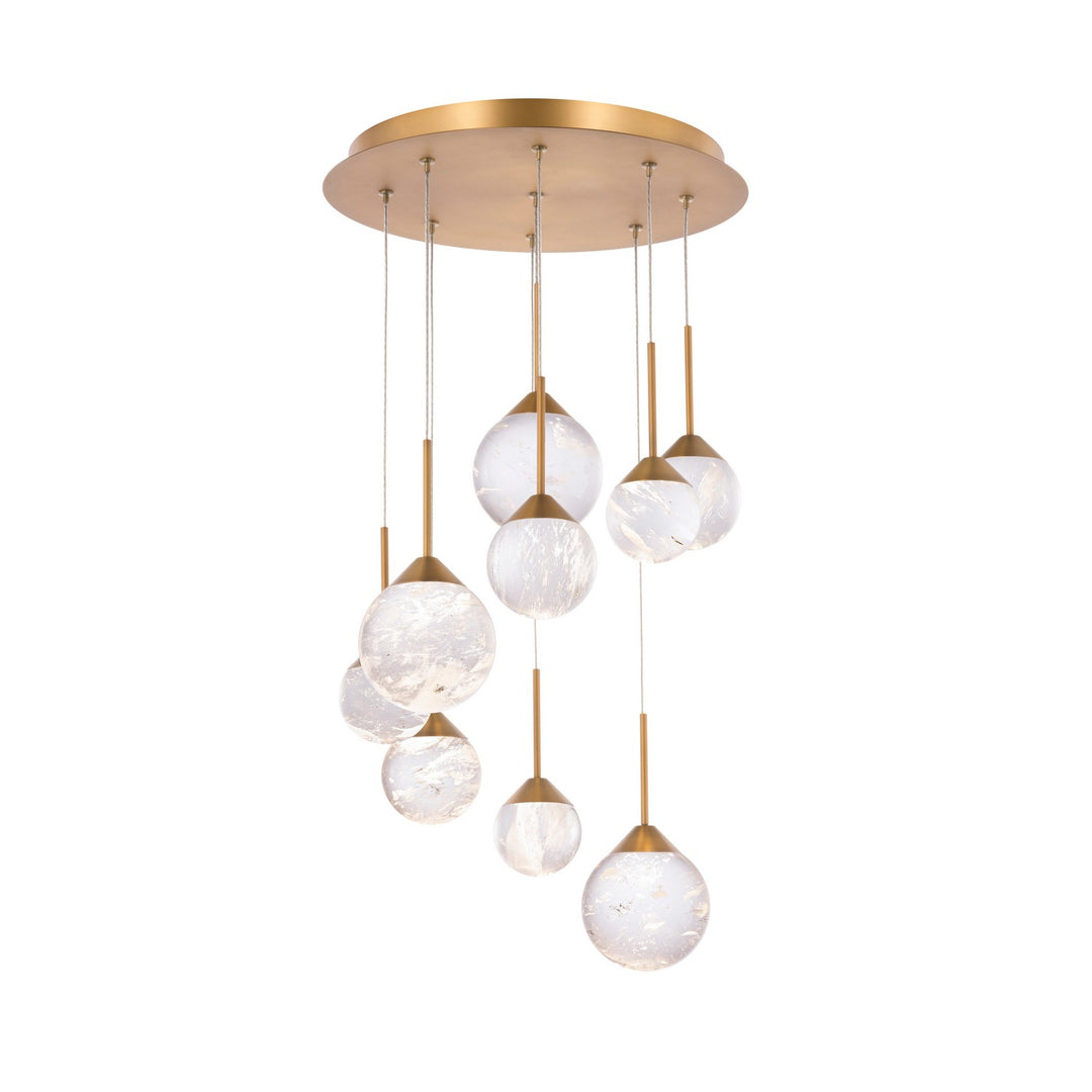 Schonbek Beyond Quest BPD40209-AB Chandelier Light - Aged Brass